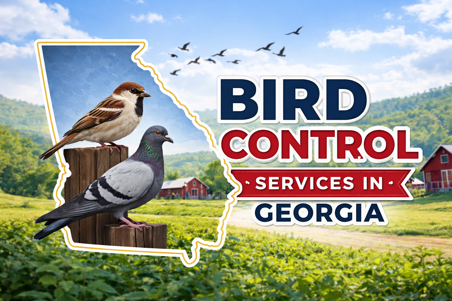 georgia-bird-control-map Comprehensive Bird Control Diagnosis